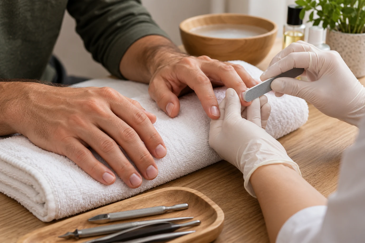 Manicure & Pedicure representative home service